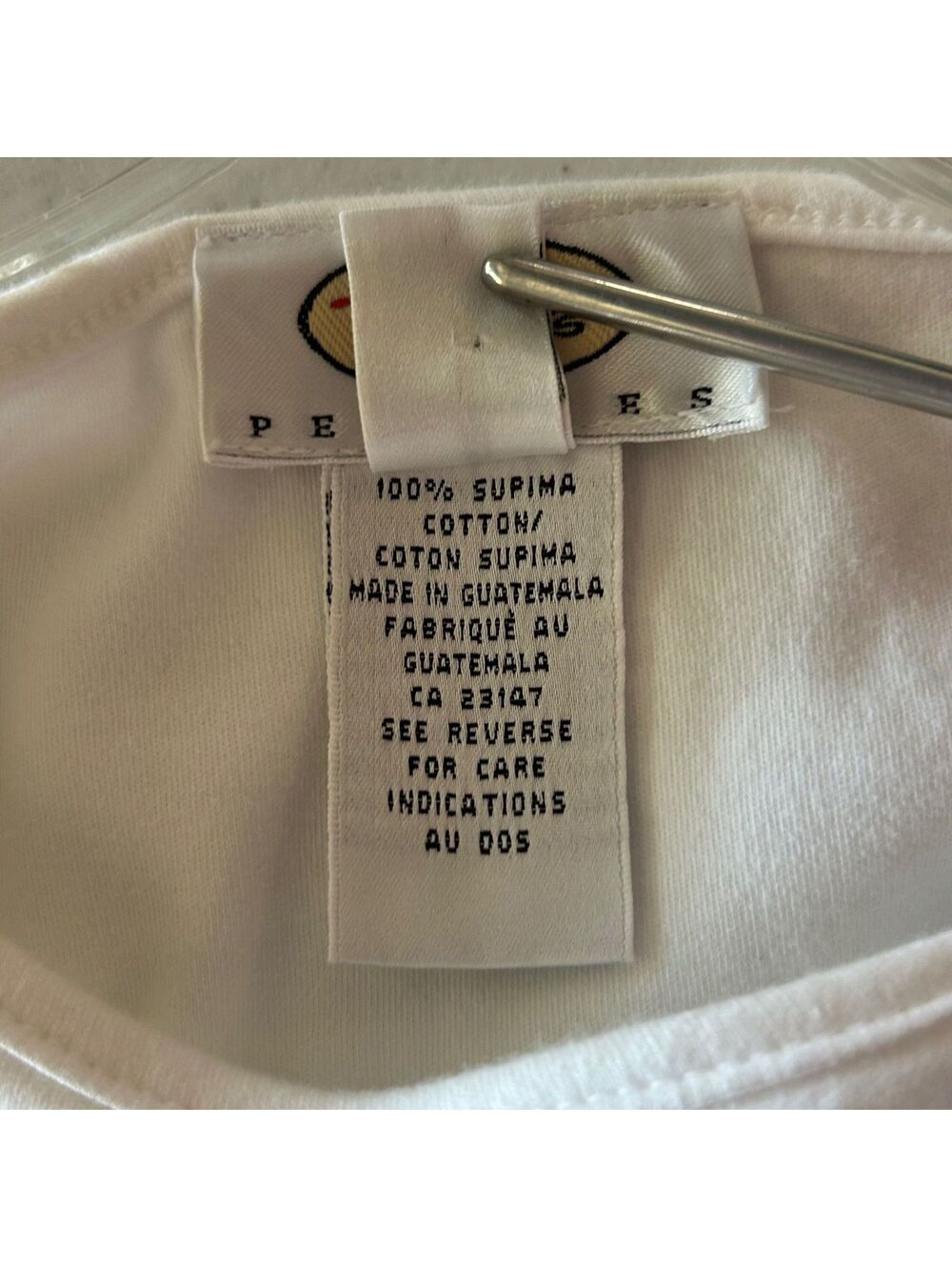 Talbots Womens Small Minimalist White Cotton Long Sleeve Top Casual Basics - Picture 5 of 5